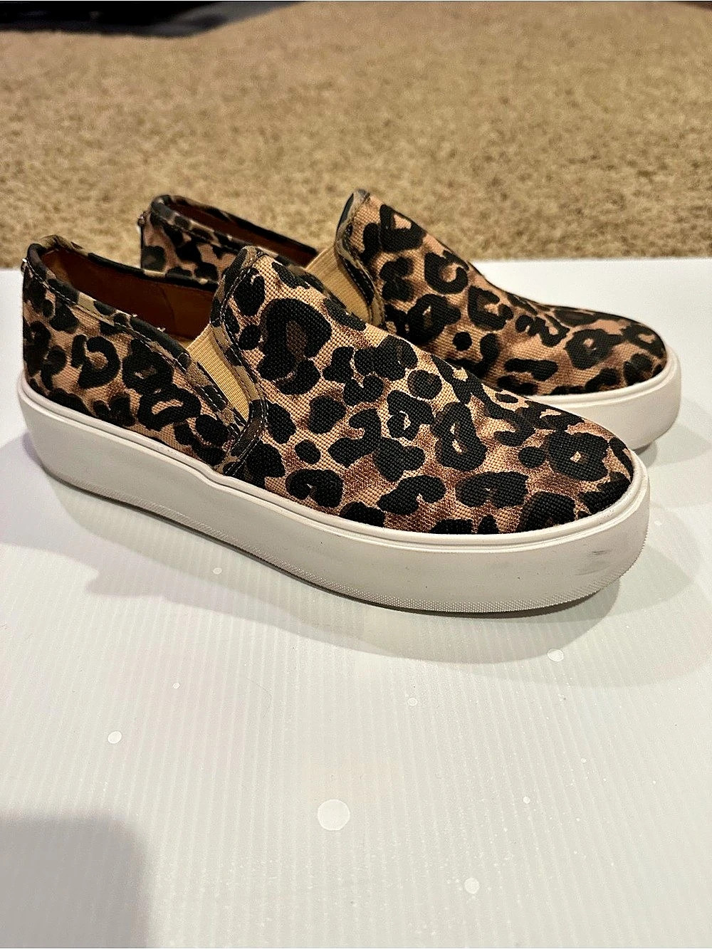 Steve Madden Leopard Print Platform Sneakers